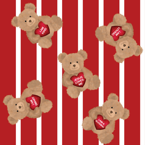 Affirmation Bear Zipper Onesie